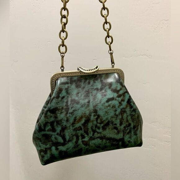 Vintage Handmade Genuine Premium Leather Push Lock Clutch/Shoulder Bag/Crossbody - Picture 6 of 16